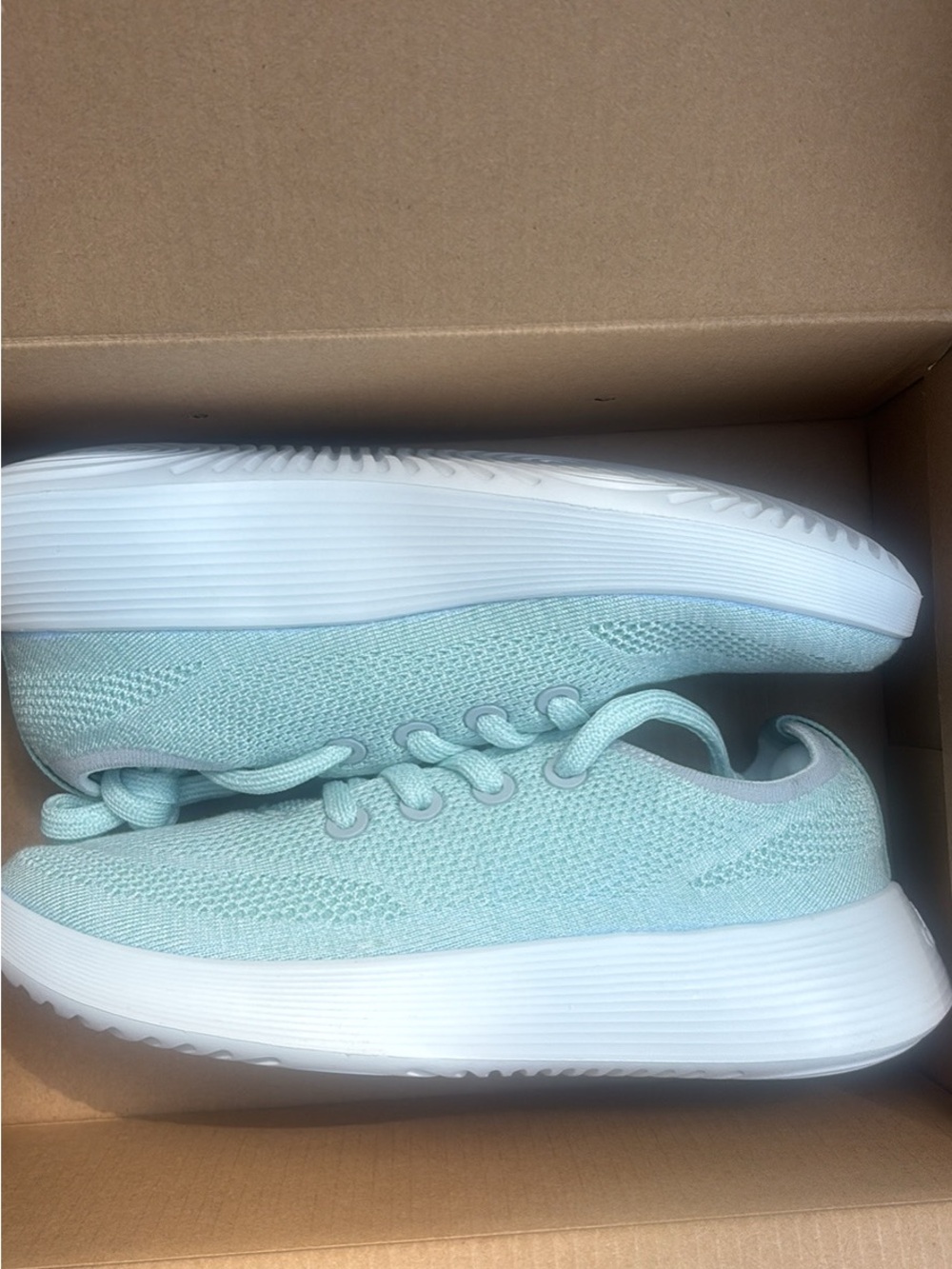 allbirds Women's Sneakers in Mint Green and White